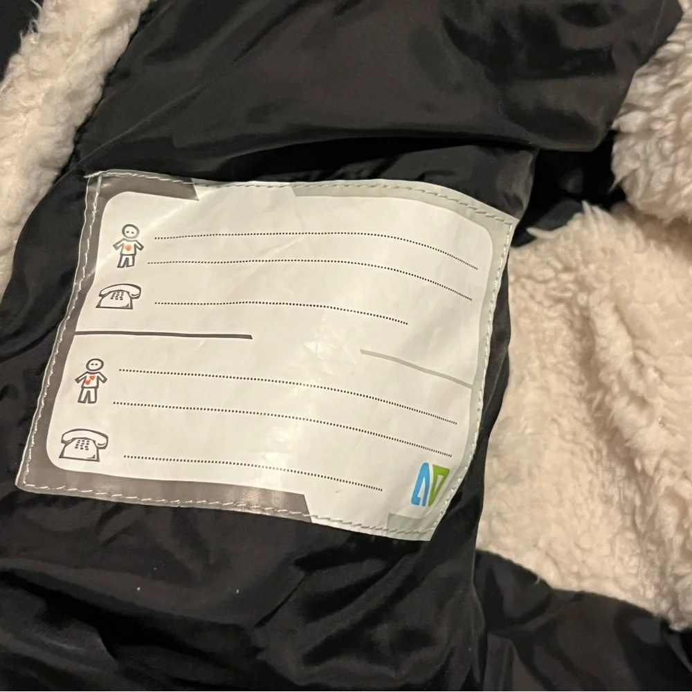 Noruk Sam Baby One-Piece Snowsuit Bunting‎ Black and Cream 12 months